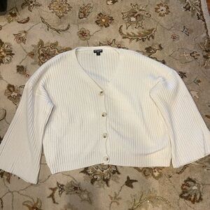 PLT Cream/Off white Cardigan Sweater